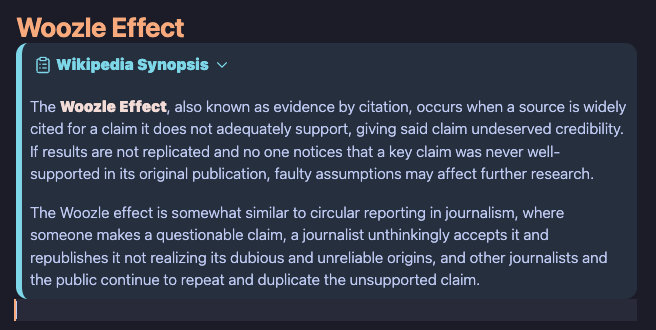 Woozle Effect
